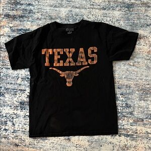 Champion Black and Orange Texas Short Sleeve Tee